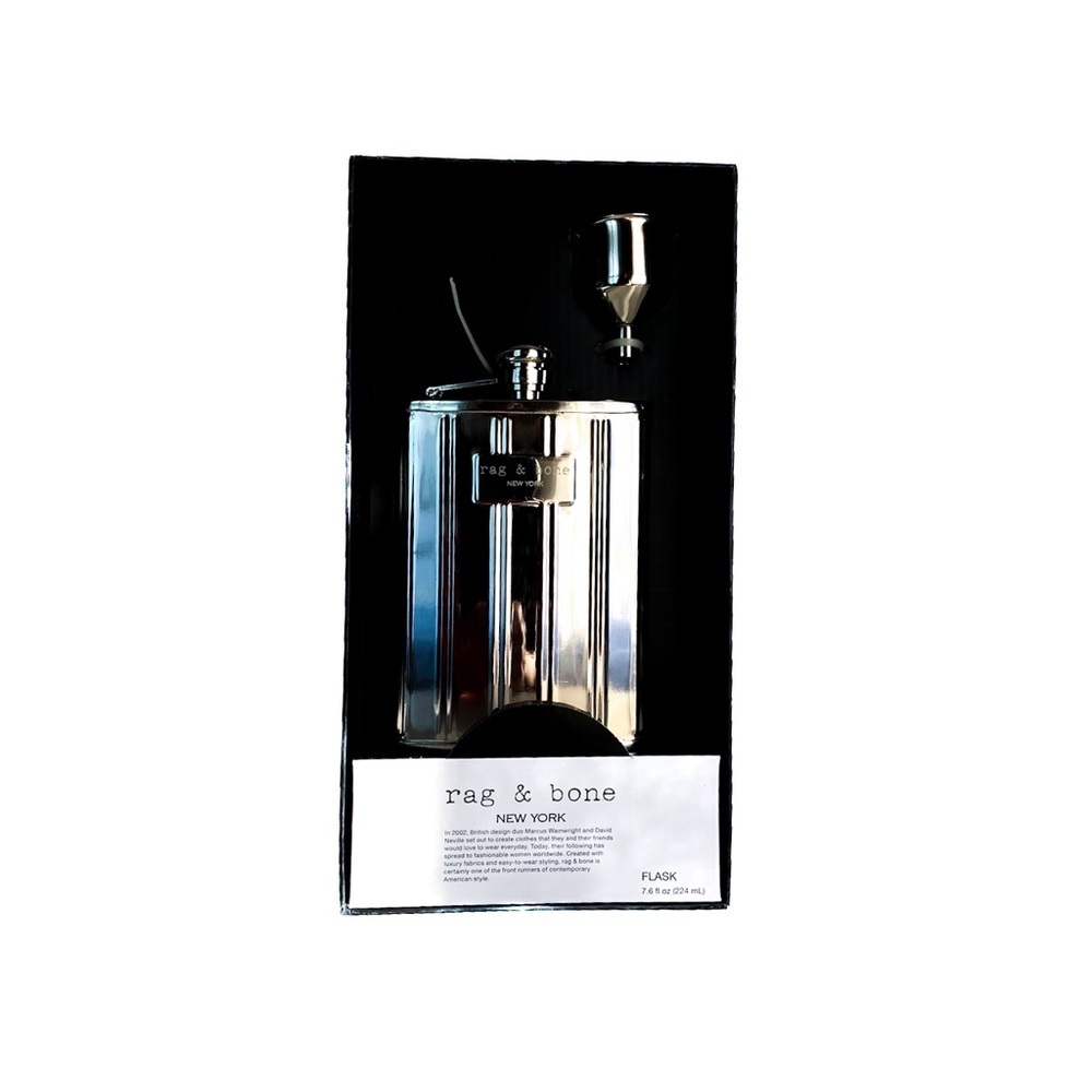NIB Rag & Bone New York x Neiman Marcus x Target Stainless Steel Flask Gift Set